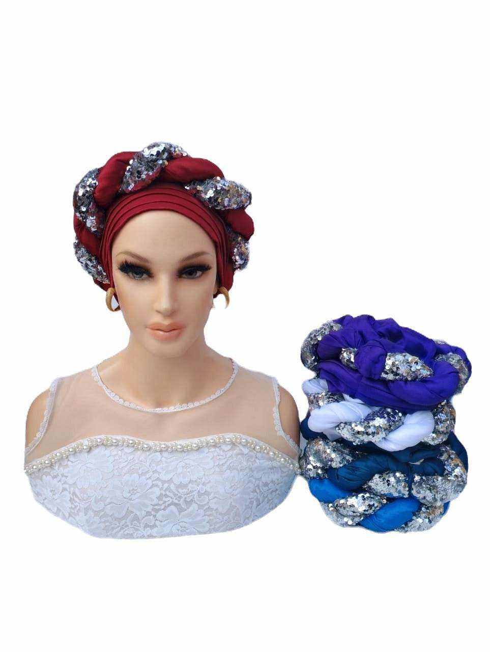 Asma Twist Silk turban - Glam Origins