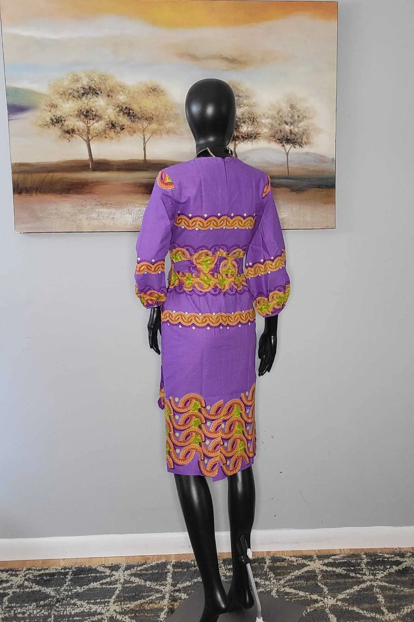 African Dresses for Ladies - Stylish Ankara Dresses Purple6 