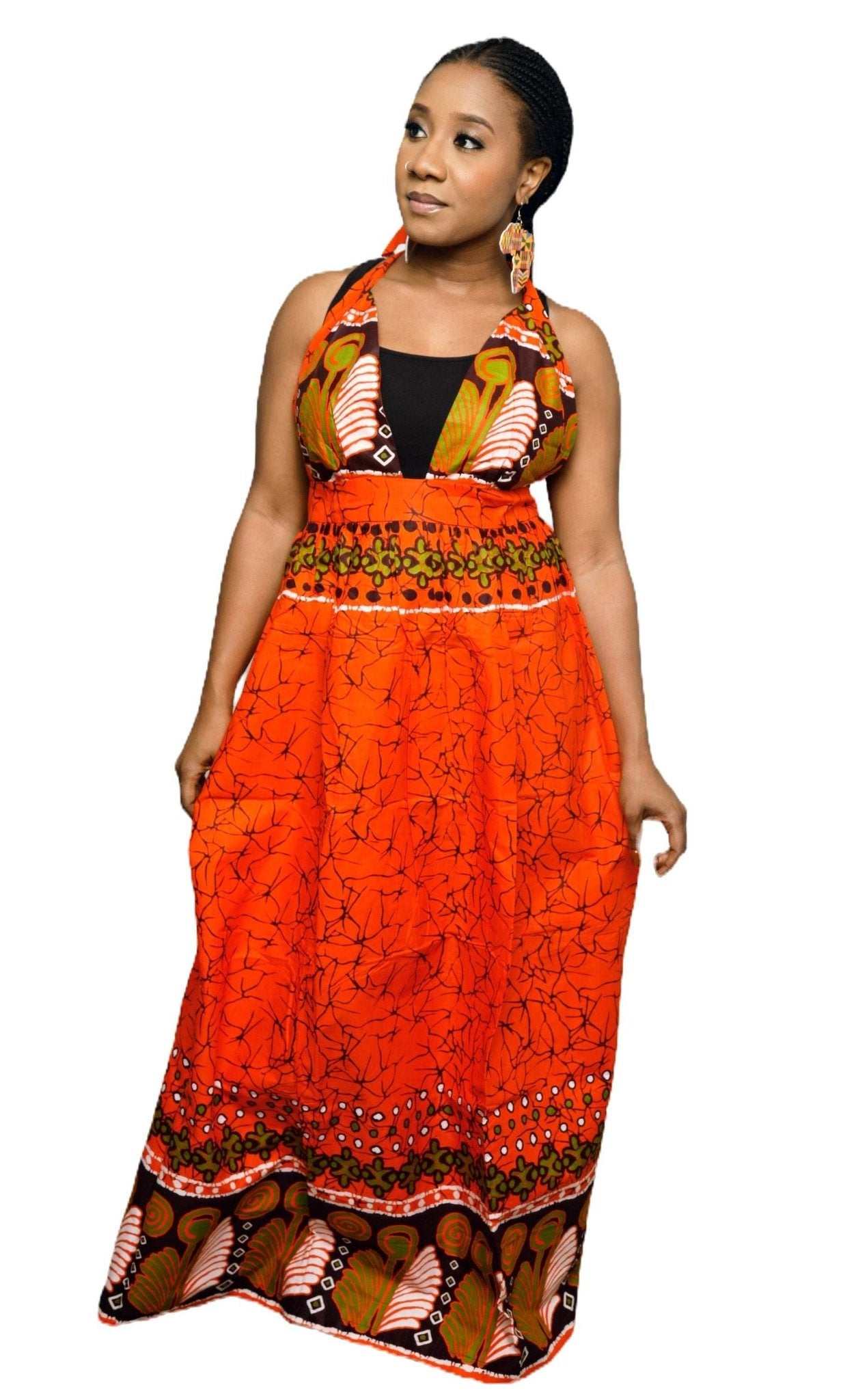 Hafsa Ankara Dress - Glam Origins