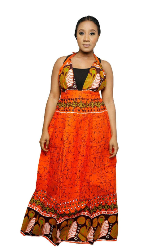 Hafsa Ankara Dress - Glam Origins