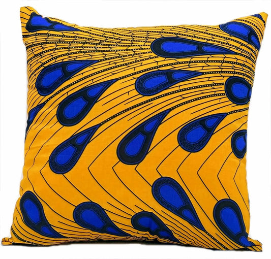 Hafsy 100% Cotton Ankara Decorative Throw pillow - Glam Origins