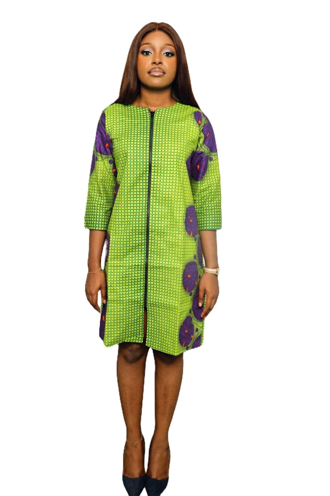 Hamra African Print Dress Jacket - Glam Origins