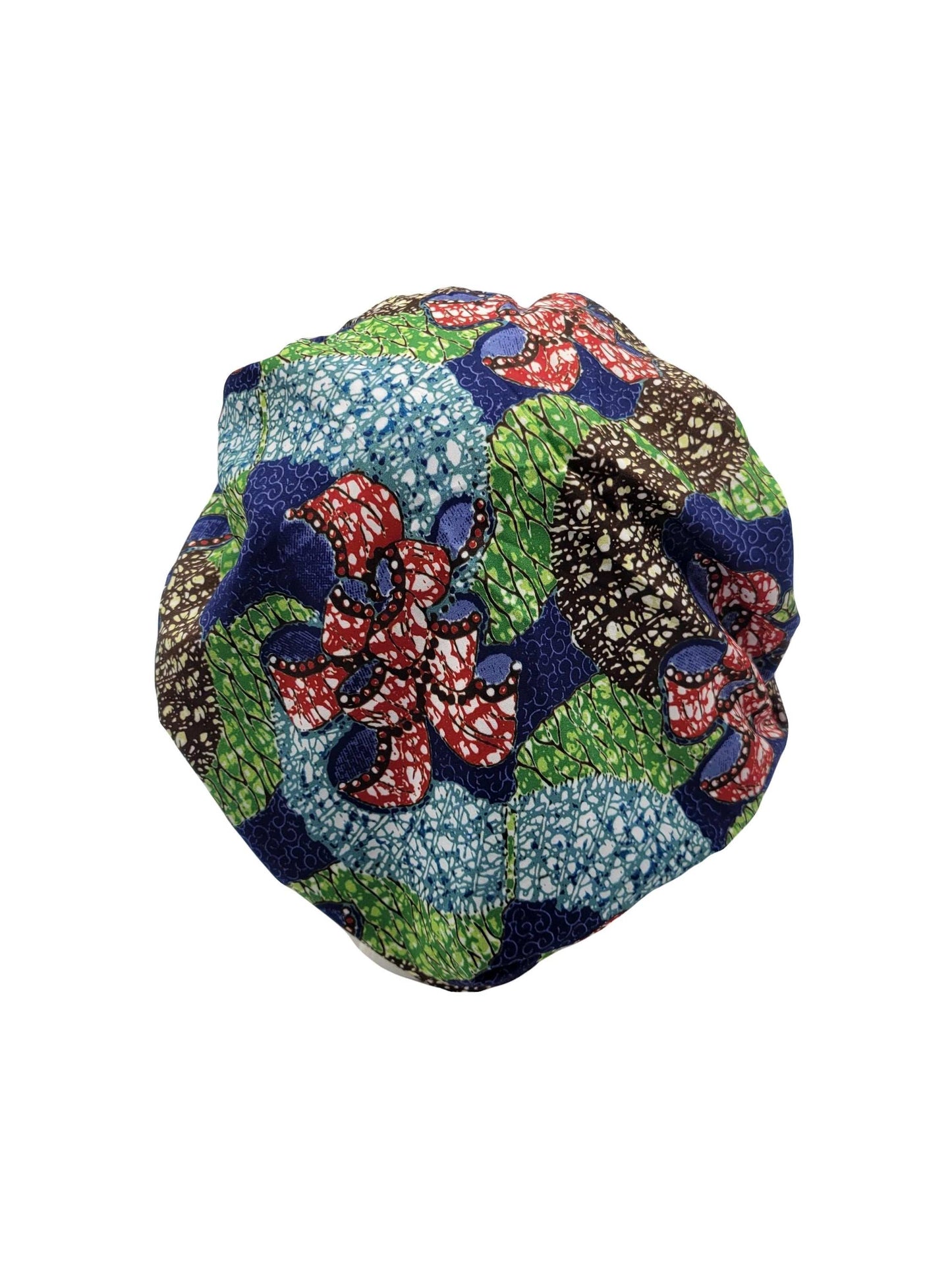 Glam Origins Satin Hair Bonnet Hair Bonnets 

Double layer
Outer lining: polyester
Inner lining: satin
Vibrant colors
Large
Strong elastic
Doesn't fall off head while sleeping
Hand wash with similar colors
Mac Satin Hair Bonnet