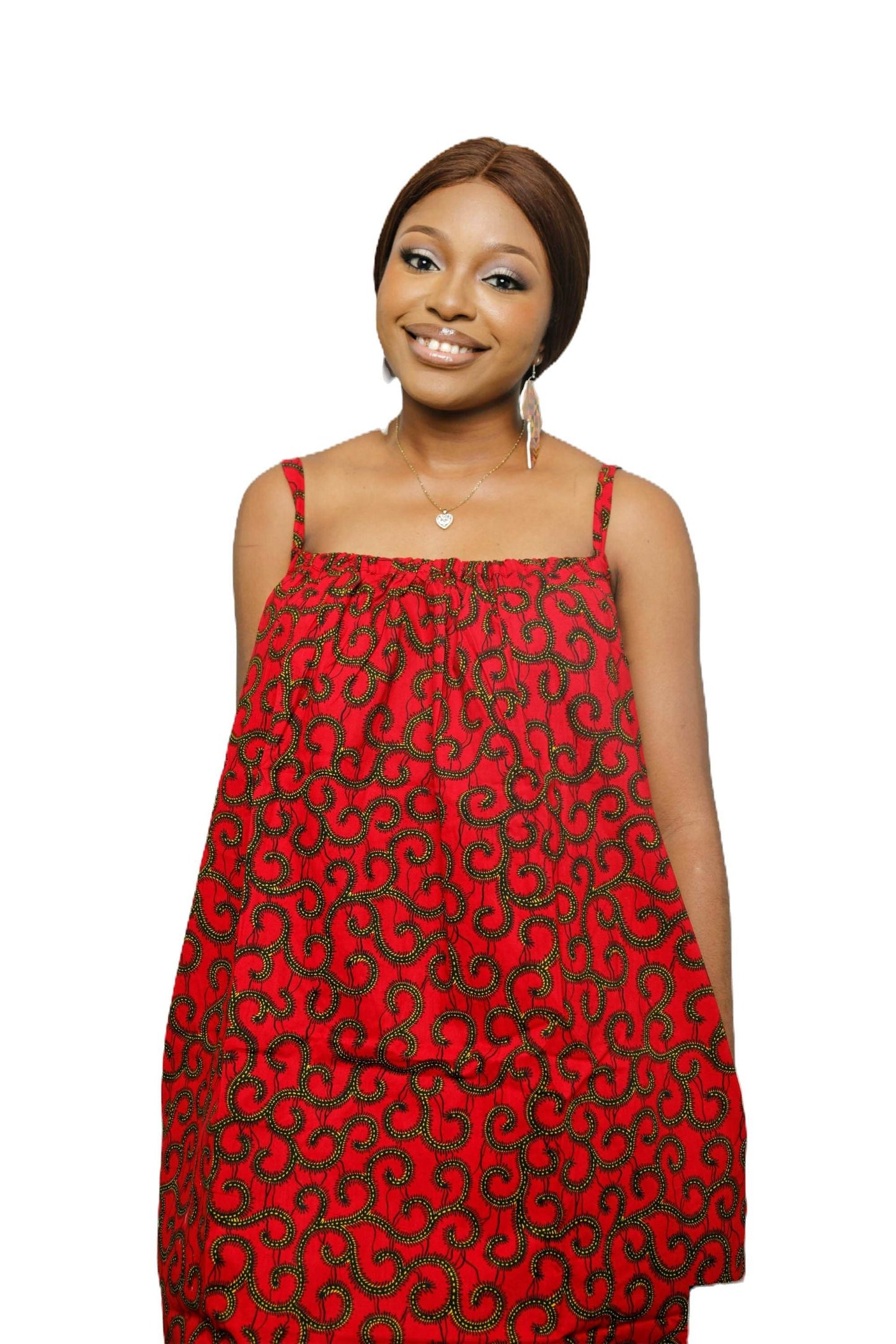 Glam Origins Hany Ankara Dress Dresses 
Ankara 
100% cotton
Measurement: 
Light lining
Vibrant Colors
Stylish
True to roots
Best dry clean
Clothing may shrink over time due to nature of fabric
Accessories Hany Ankara Dress