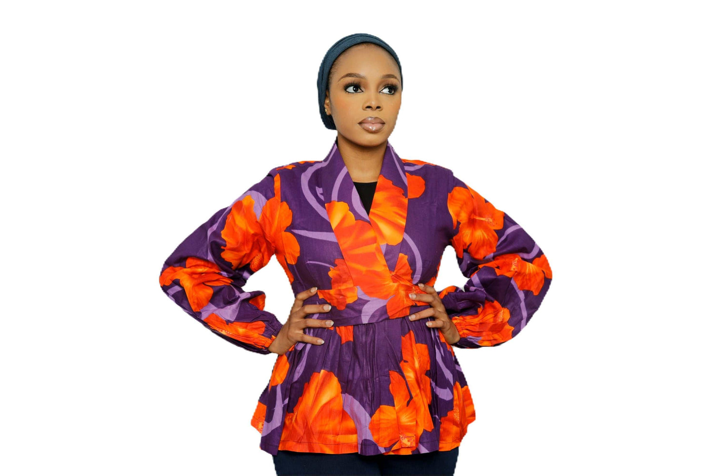 Glam Origins Liho Peplum Ankara top Tops 
Ankara 
100% cotton
Measurement: M
Light lining
Vibrant Colors
Stylish
True to roots
Best dry clean
Accessories not included
Made in Nigeria
 Liho Peplum Ankara top