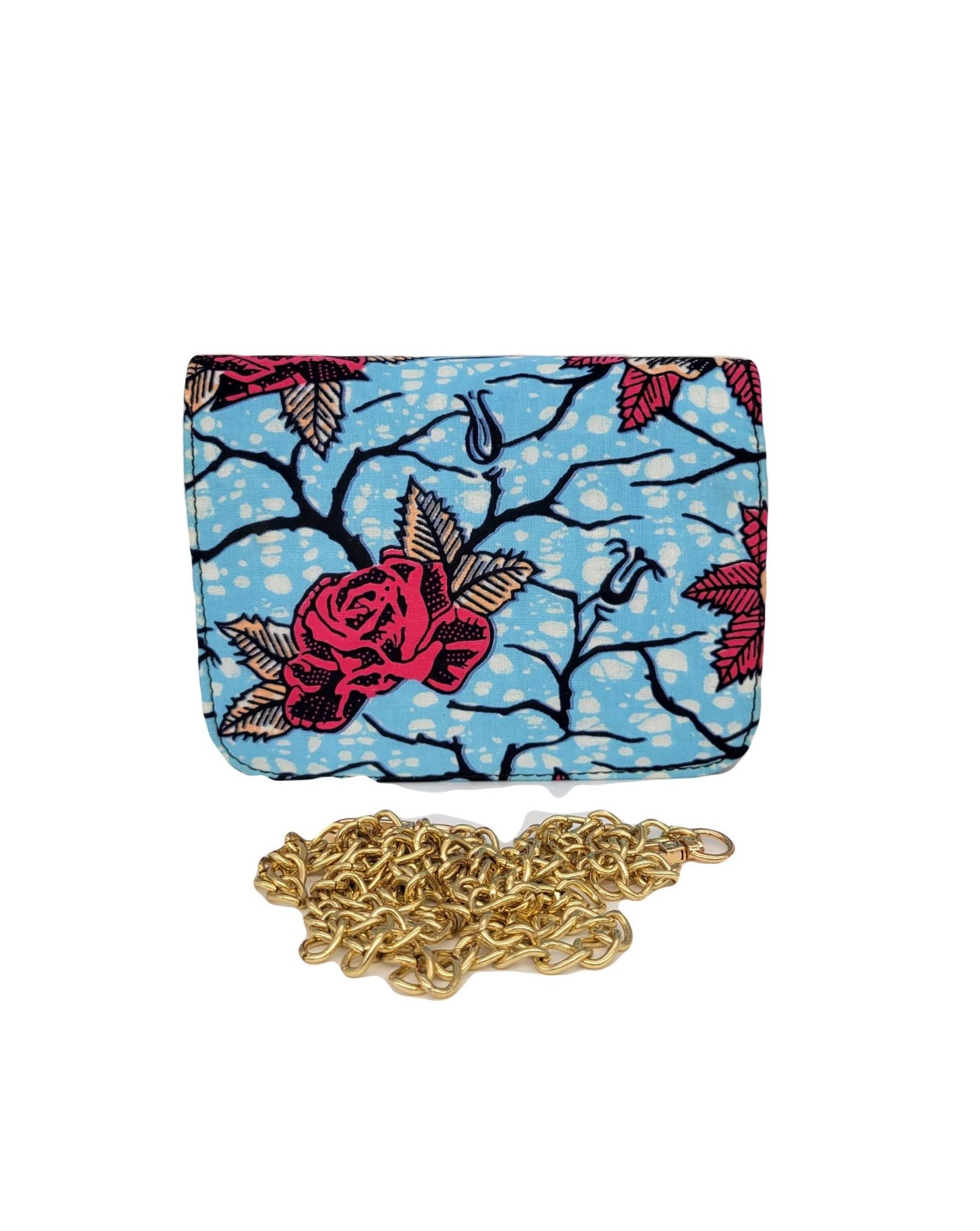 Glam Origins Lili Ankara Mini Clutch bag Handbags 
Handmade
Ankara
Vibrant Colors
Can be used as clutch or Chain handbag
Spot Clean
Do not bleach
Made in China
 Lili Ankara Mini Clutch bag