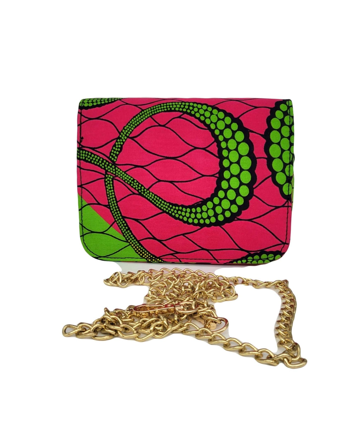 Glam Origins Lili Ankara Mini Clutch bag Handbags 
Handmade
Ankara
Vibrant Colors
Can be used as clutch or Chain handbag
Spot Clean
Do not bleach
Made in China
 Lili Ankara Mini Clutch bag