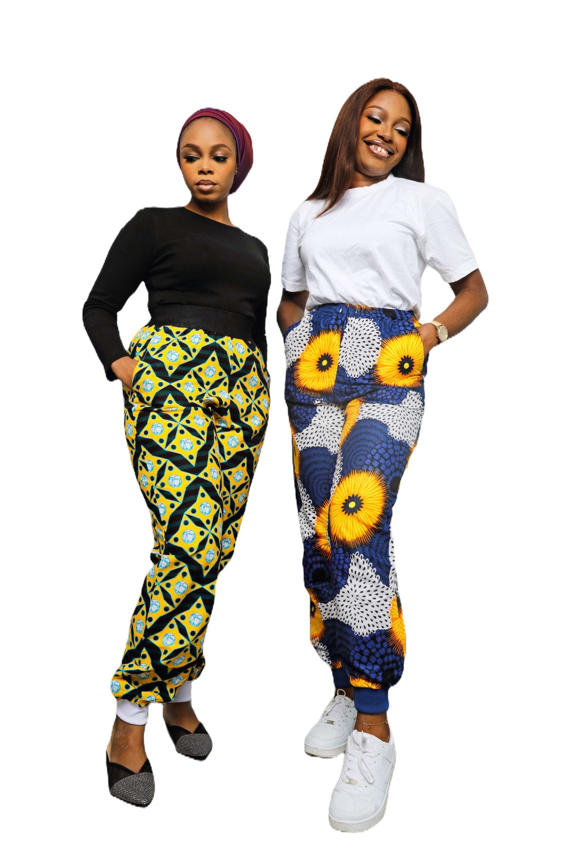 Glam Origins Ummita Ankara Joggers Joggers 
Ankara 
100% cotton
Measurement: M
Light lining
Vibrant Colors
Stylish
True to roots
Best dry clean
Accessories not included
Made in Nigeria
 Ummita Ankara Joggers