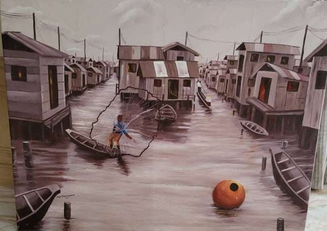 Glam Origins Venice Paintings  Venice of Africa(Village of Makoko)